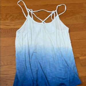 cross neck tank top